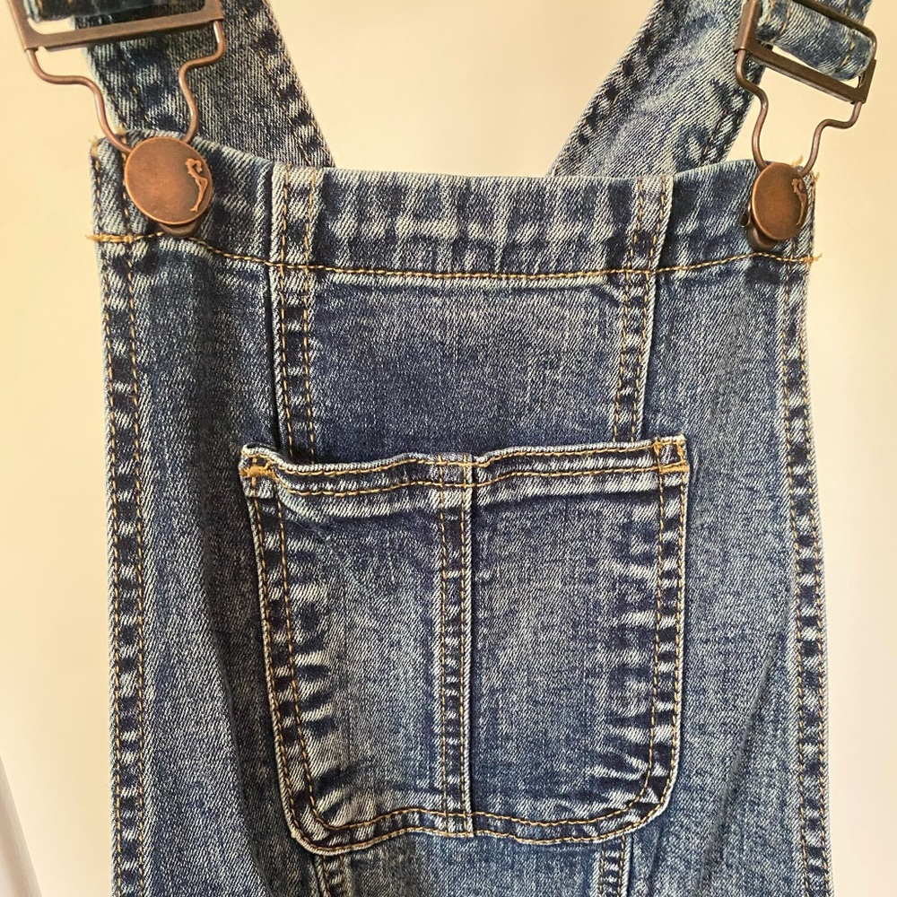 Dollhouse Light Blue Denim skinny distressed overalls Y2K vintage